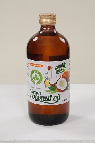 Mason Original Virgin Coconut Oil _ 500ml narrow neck glass jar _